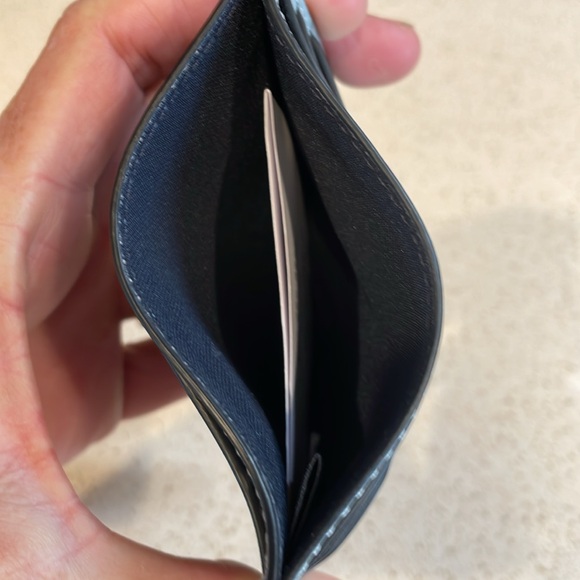 Coach NWT Light Blue Slim Leather Card Holder MSRP $78 - Picture 5 of 5